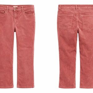 Anthropologie Cropped Corduroy Pants in Rosewood